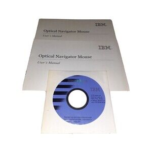 IBM Mouse Suite Ver 1.6 CD-Rom And User Manuals Win 98/Win ME *NO MOUSE*